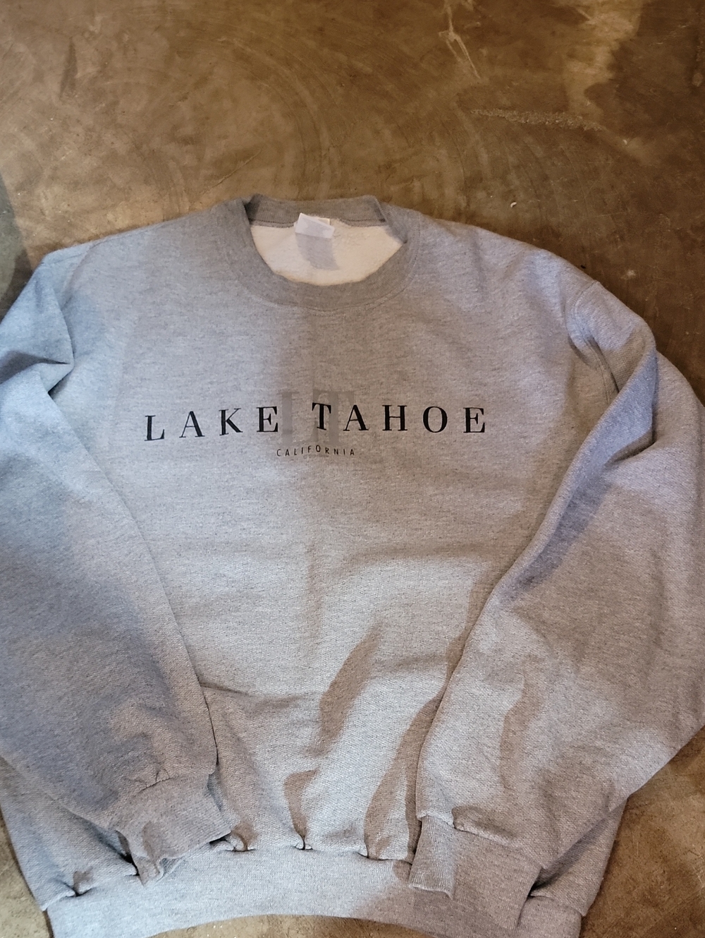 Jerzees Gray "Lake Tahoe" Crewneck Sweatshirt